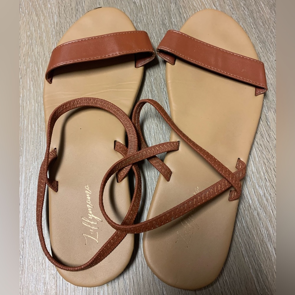 elastic ankle strap sandals